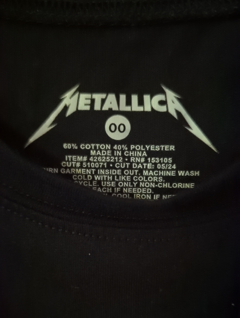 Torrid Metallica Graphic Tee with Neon Skull Car - Picture 3 of 4
